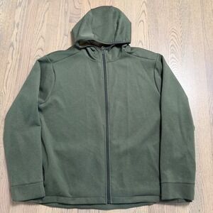 All in Motion XXXL Mens Full Zip Hoodie Olive Green Activewear Jacket